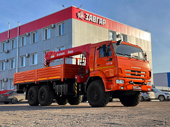 Бортовой КАМАЗ 43118 с КМУ SUNHUNK S3005 (дв. КАМАЗ,  сп/место)_0