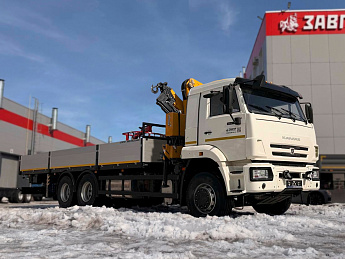 Бортовой КАМАЗ 65117 с КМУ XCMG SQZ160_0