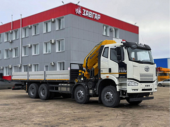 Бортовой FAW CA3310 с КМУ XCMG SQZ330-6_0